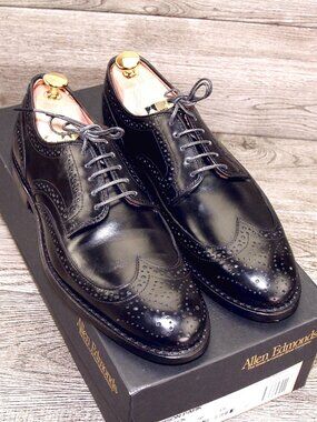 * NIB * $395 Allen Edmonds MADISON PARK Derby 7 D Black * add $15 new Trees